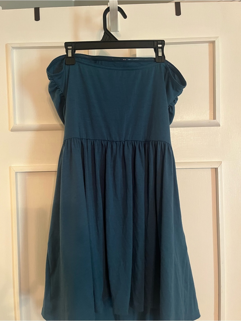 CUPSHE Aqua Ruched Jersey Tube Dress Size Large - Picture 3 of 10